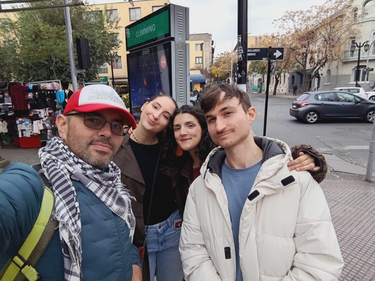 Viajeros en Santiago